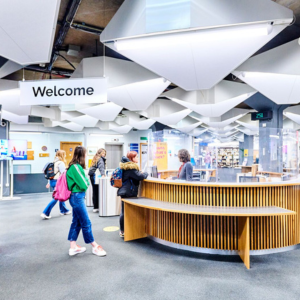 Main helpdesk in the Robinson Library
